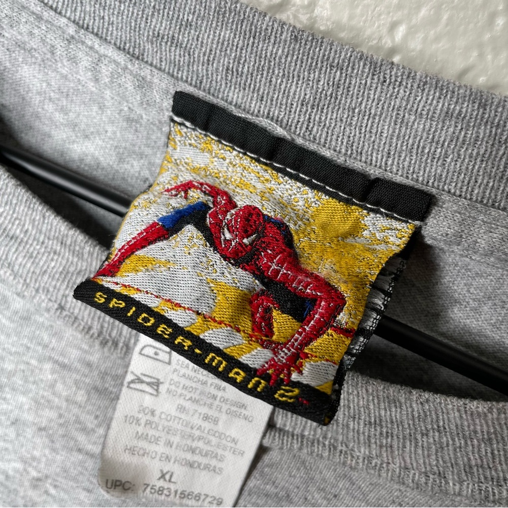 Marvel 2004 Spider-Man 2 Movie Promo Long Sleeve T-Shirt Youth Boys - Picture 9 of 13
